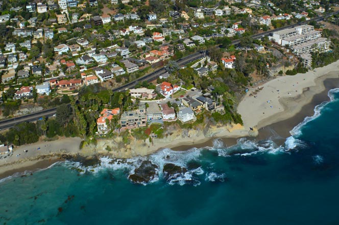 Aerial View of the Camel Point Laguna Beach Community