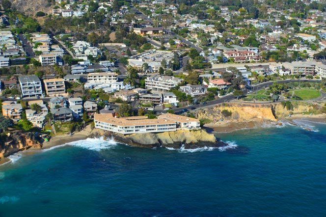 Aerial View of Laguna Seacliff Condo Building in Laguna Beach, CA