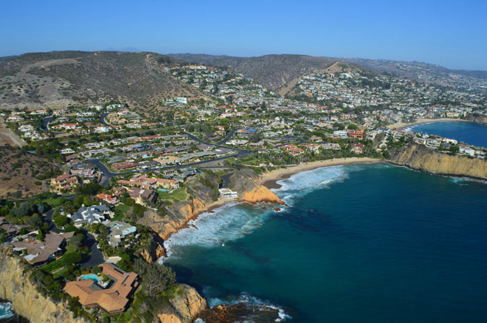Aerial Photography of Irvine Cove Community in Laguna Beach, CA